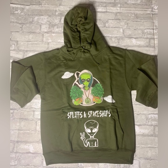 EVOLVE: SPLIFFS & SPACESHIPS CUSTOM HOODIE (UNISEX) - Picture 7 of 10